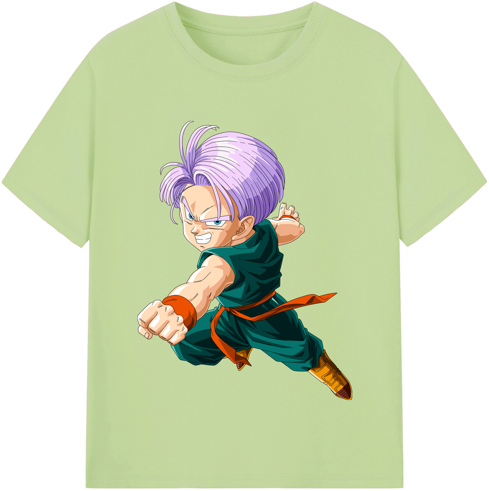 （画像用） ドラゴンボール トランクス（Torankusu）DRAGON BALL Trunks 綿100％半袖Tシャツ（フロントプリント）